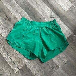 Cascadia green lululemon shorts size 6